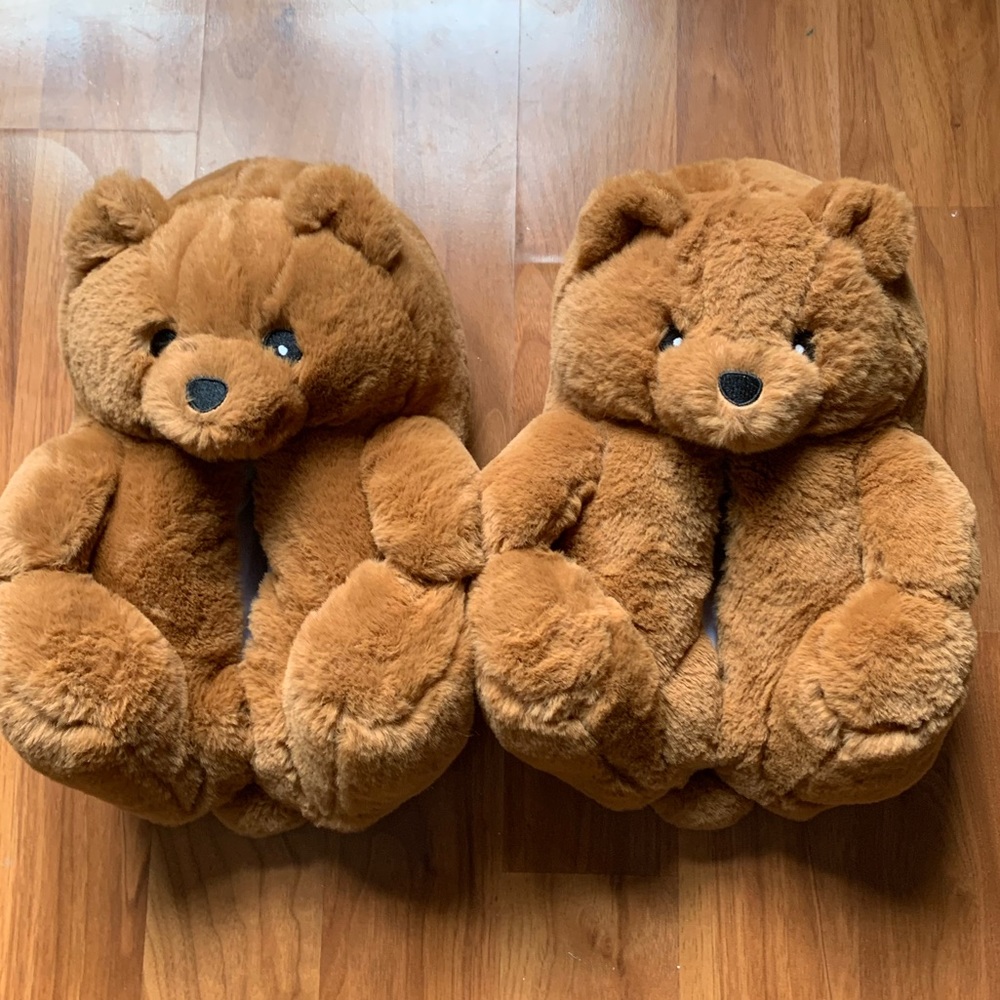 Novelty Adult teddy bear slippers